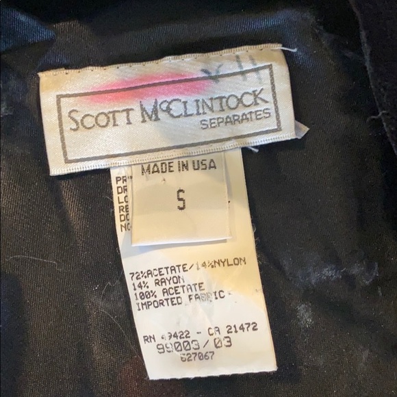 Scott McClintock Velvet  Jacket Small Vintage S - Picture 2 of 6